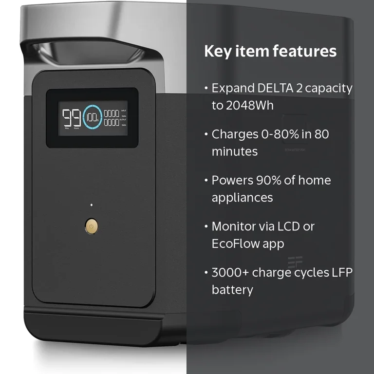 EF EcoFlow Delta 2 Extra Battery 1024Wh LiFePO4 Power Station