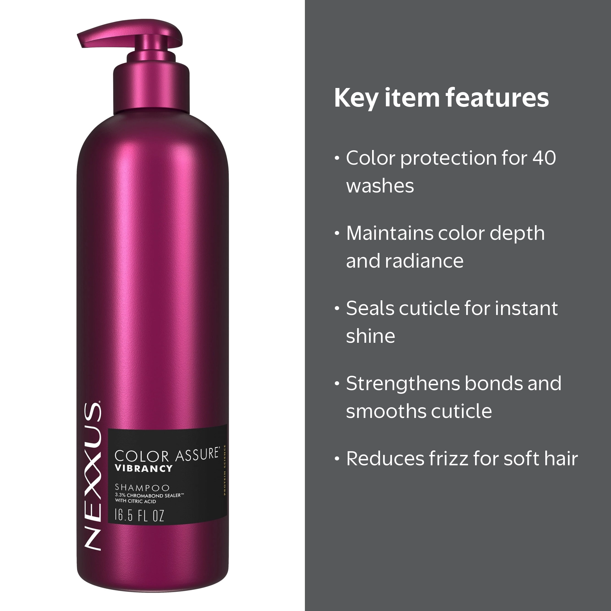 Nexxus Color Assure Shampoo for Color Treated Hair for Vibrancy