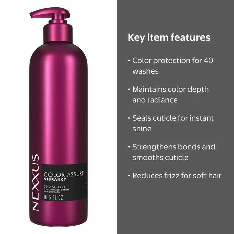 Nexxus Color Assure Shampoo for Color Treated Hair for Vibrancy