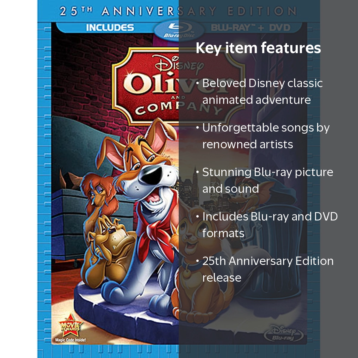 Disney's Oliver & Company 25th Anniversary Edition Blu-ray + DVD
