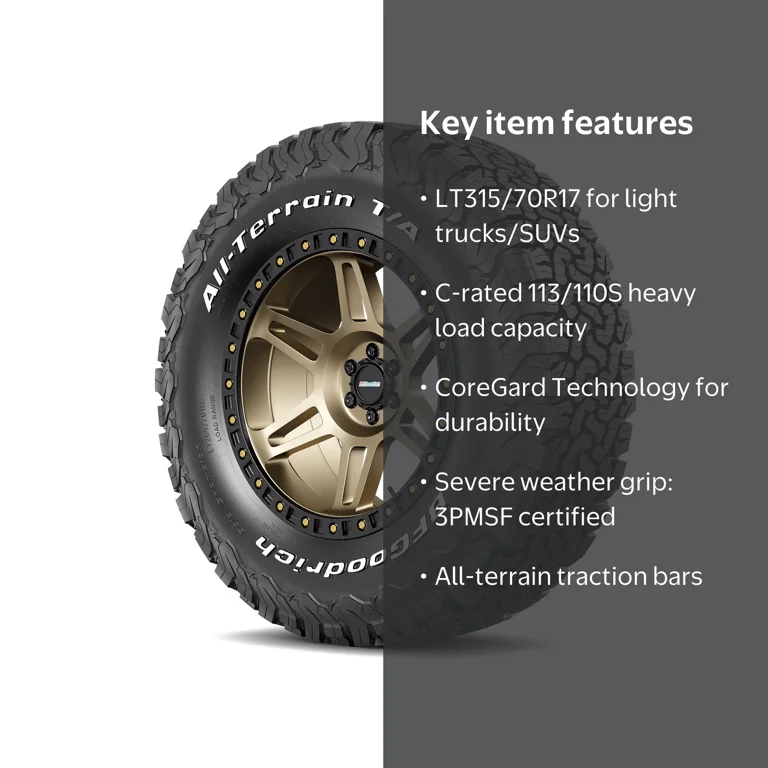 Free Shipping! BF Goodrich All-Terrain T/A KO2 LT315/70R17 113