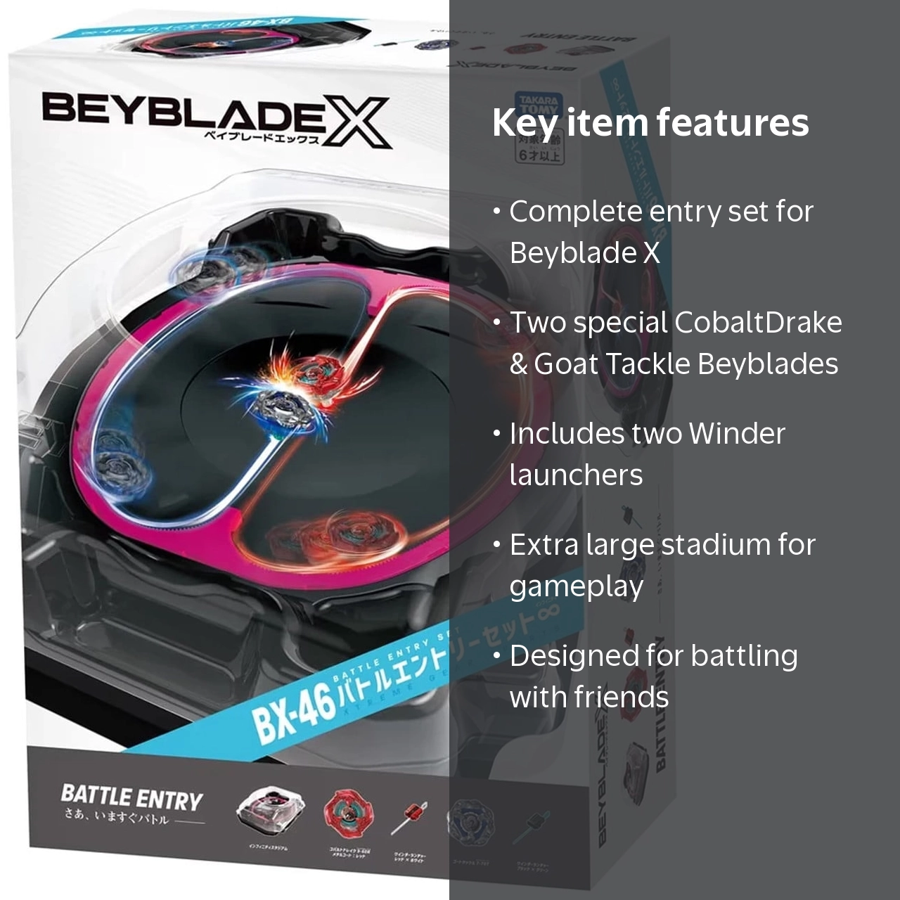 Takara Tomy Beyblade X 'Battle Entry Set Infinity' w/ Stadium