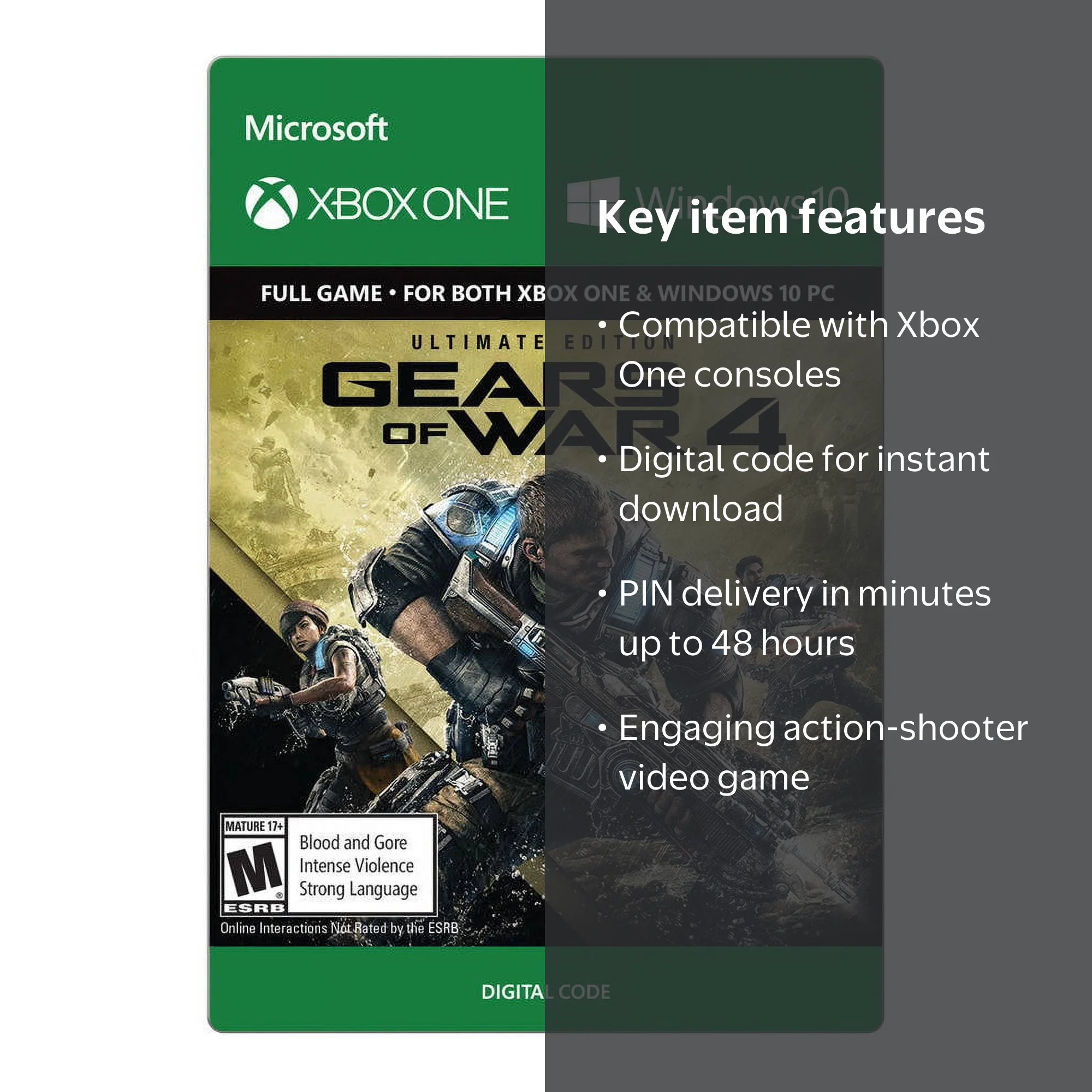 Gears Of War 4 Ultimate Edition - Xbox One [Digital] - Walmart.com