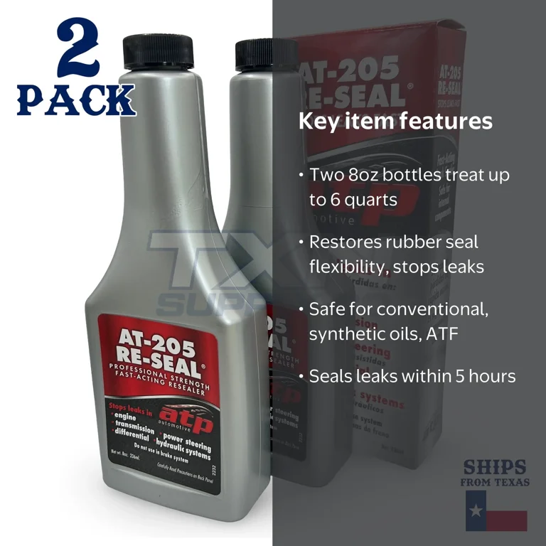 ATP Re-Seal Automotive Additive for Rubber Seals Gaskets, 8 Ounce