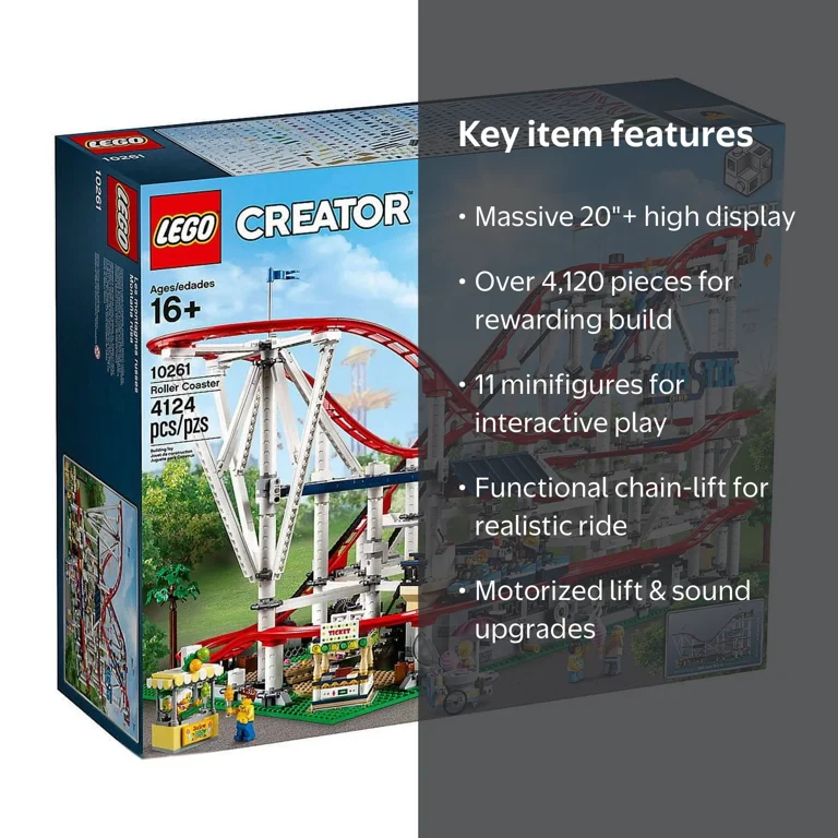 LEGO Creator Expert Roller Coaster 10261 Building Kit, 4124 Pieces