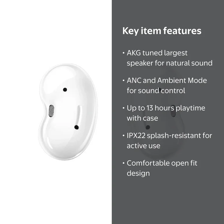 Samsung Galaxy Buds Live Bluetooth with Charging Case, Mystic