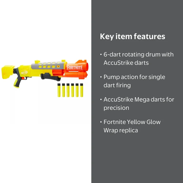NERF Fortnite Legendary TAC Blaster - Dart Mega Firing - Walmart.com