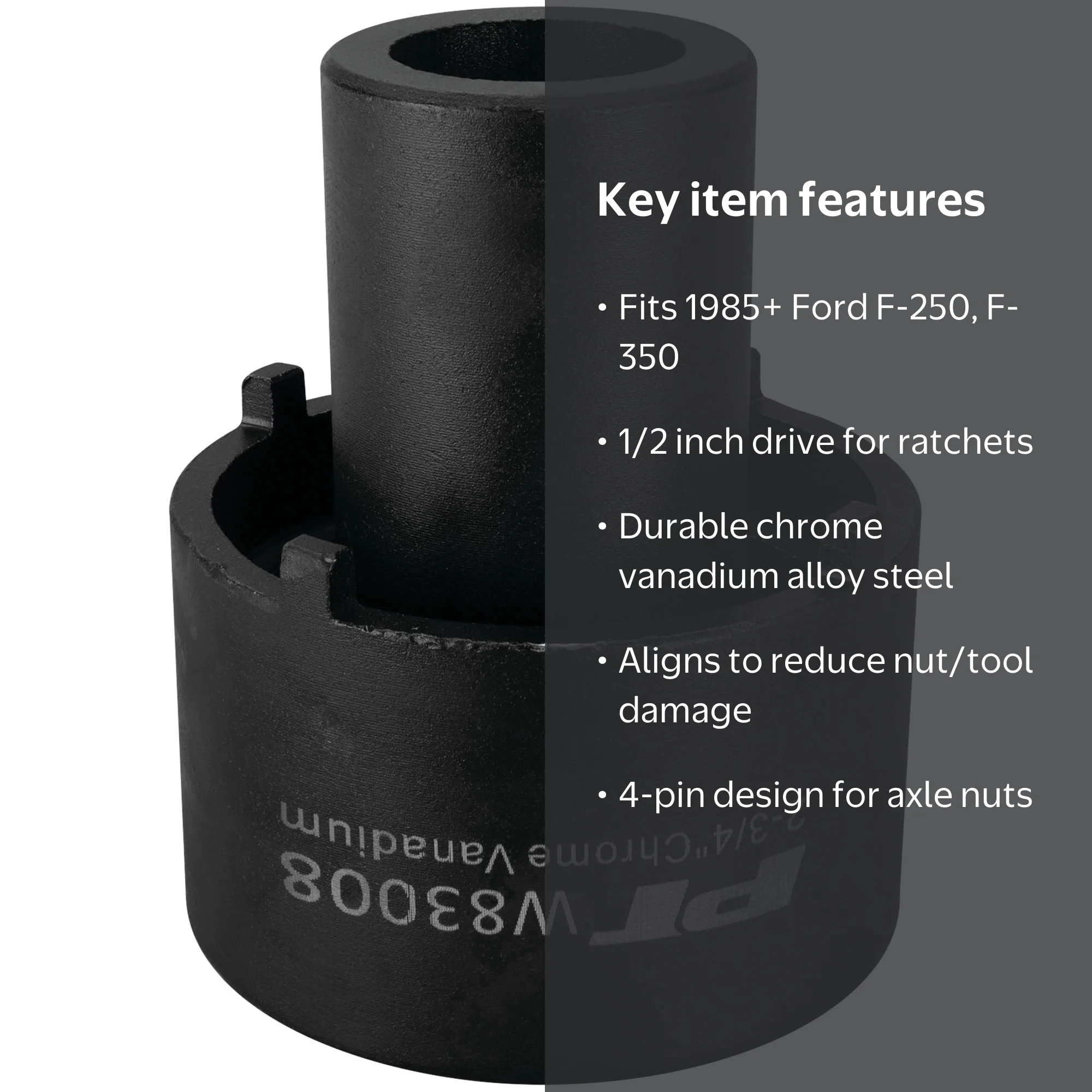 Performance Tool 4-Lug Spindle Nut Wrench (W83008) - Walmart.com