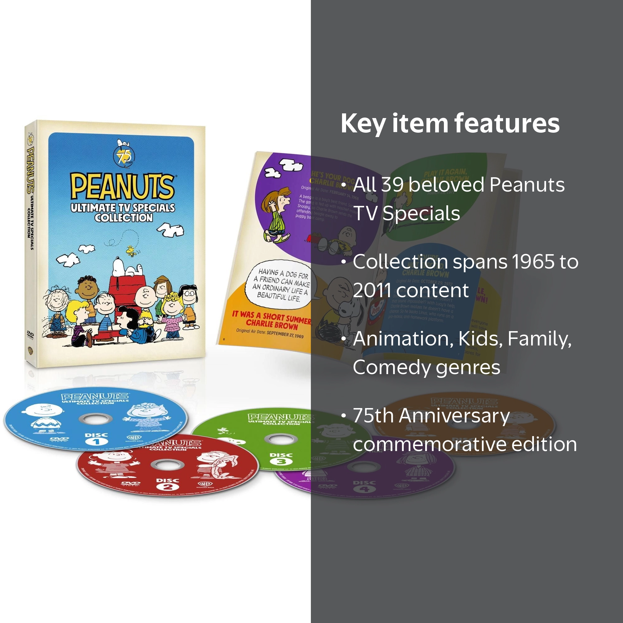 SDS, Peanuts 75th Anniversary Collection, DVD, 39 TV Specials