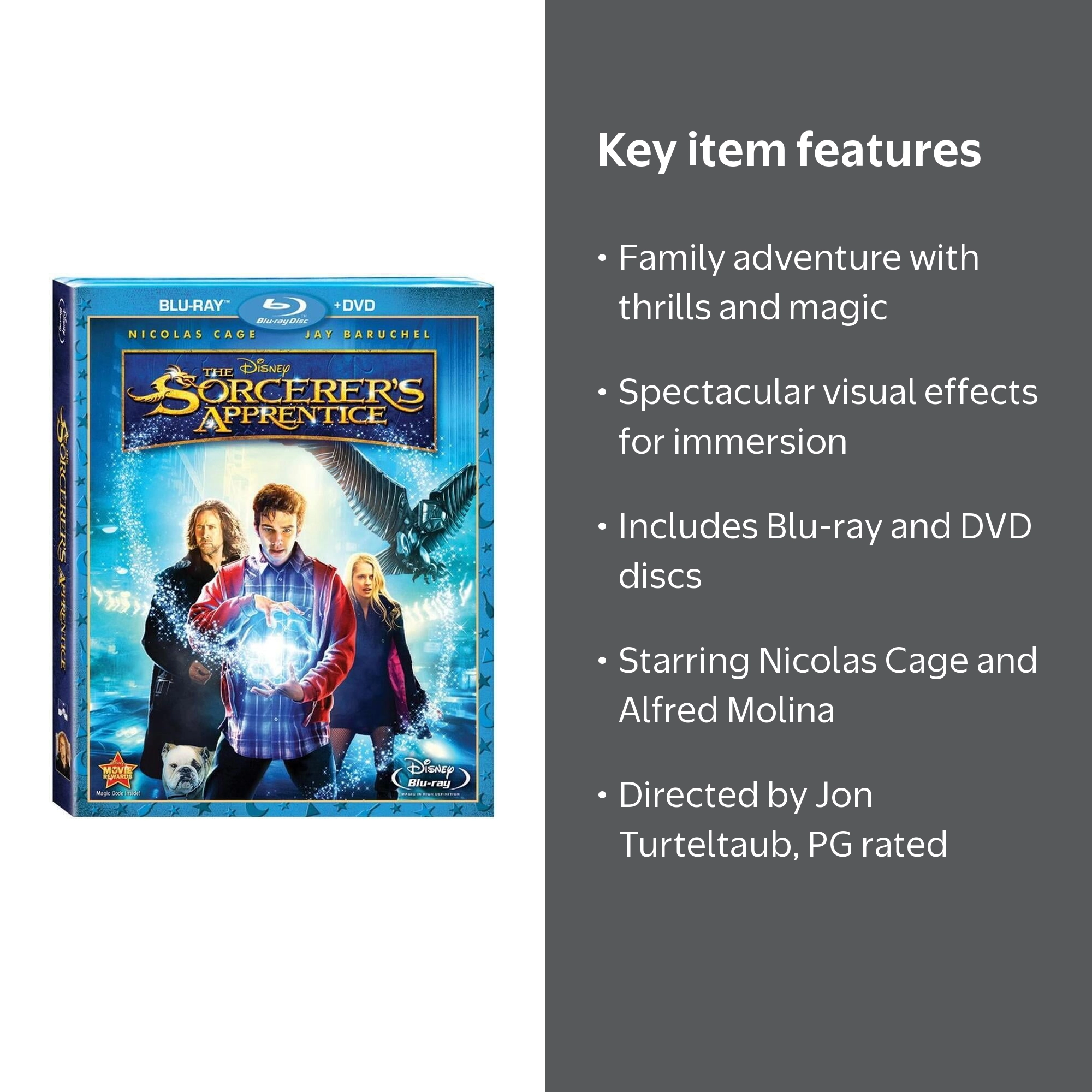 The Sorcerer's Apprentice (Blu-ray + DVD) - Walmart.com