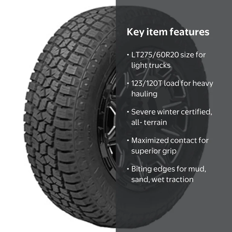 Advanta ATX-850 All Terrain Tire, LT 275/60R20 Load E 10 Ply, All
