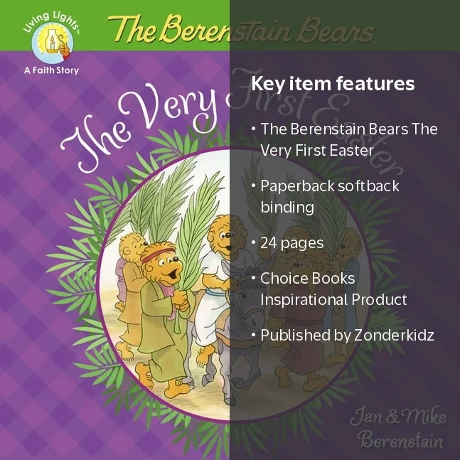 Zonderkidz The Berenstain Bears The Very First Easter - Walmart.com