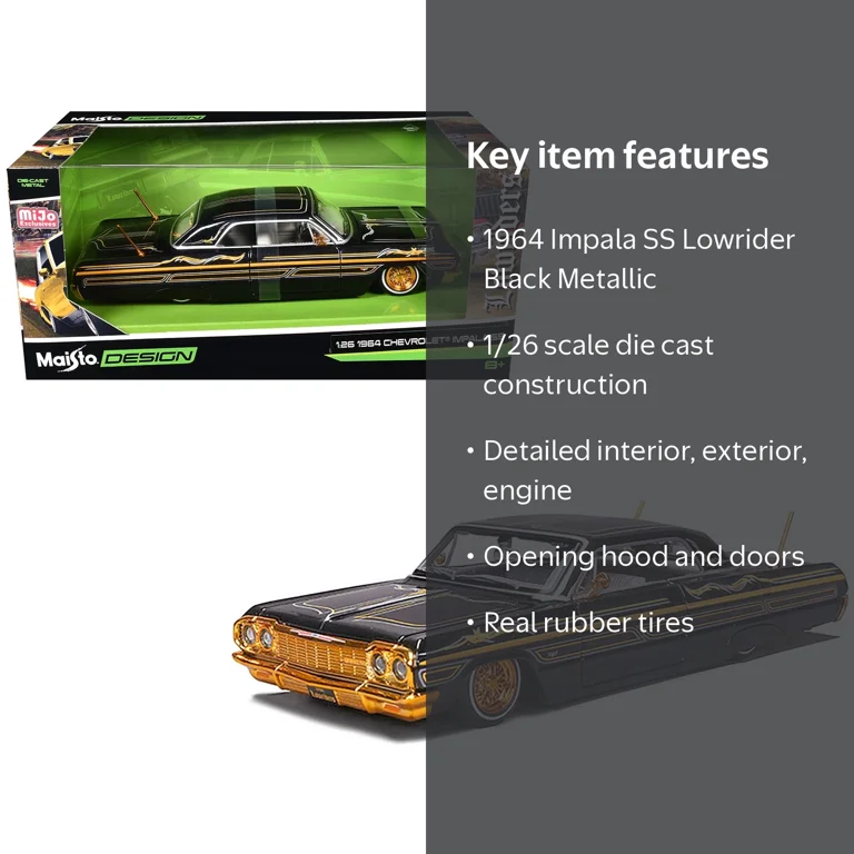 Maisto Chevrolet Impala SS Lowrider 1/26 Diecast Model - Walmart.com