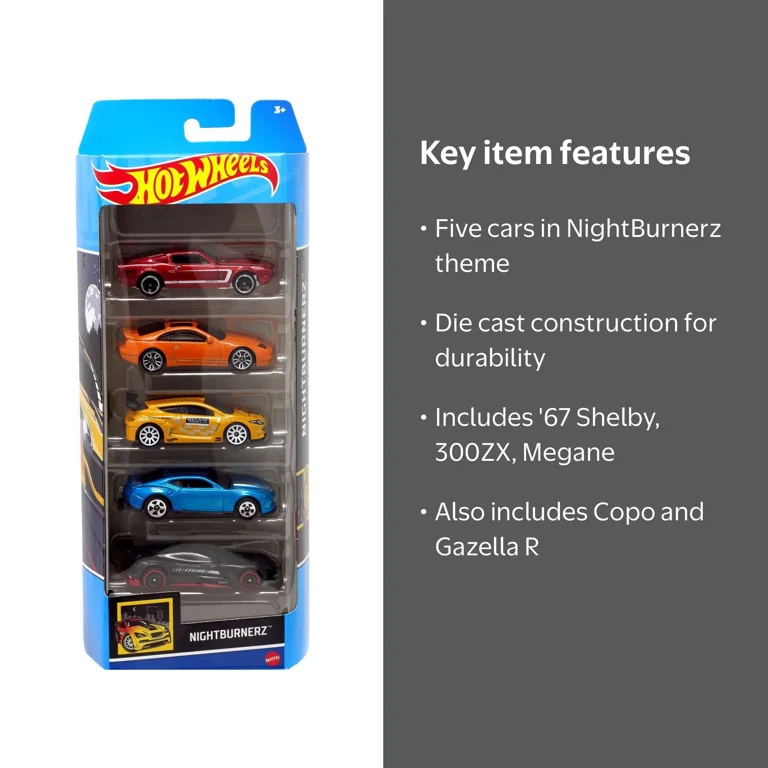Hot Wheels NightBurnerz '67 Shelby GT500, Nissan 300ZX Twin Turbo