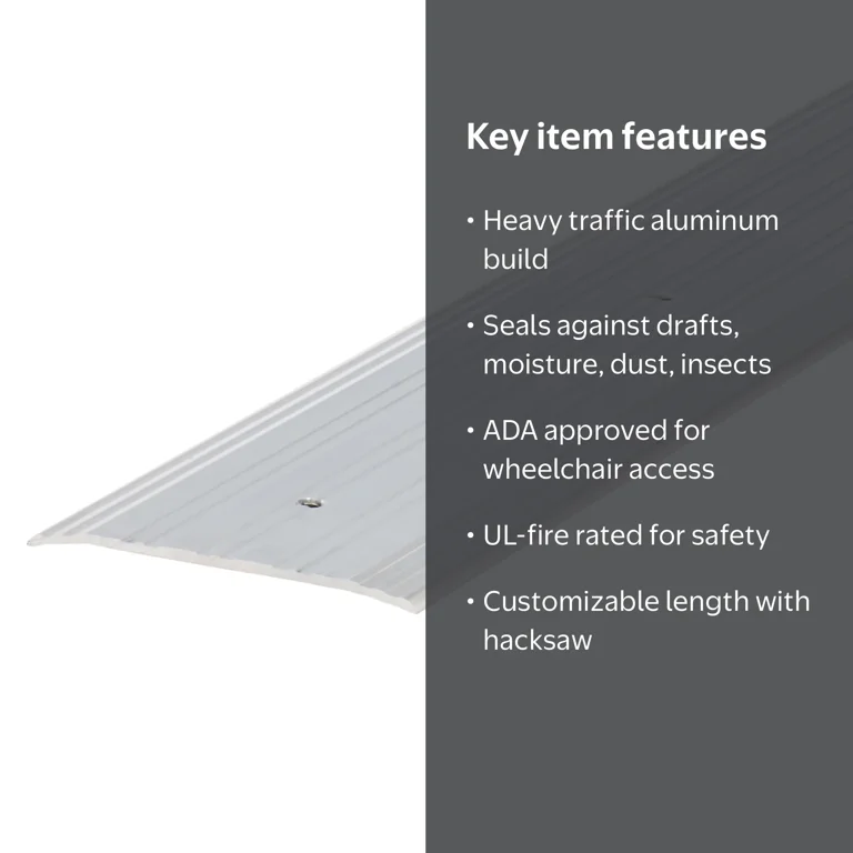 M-D Building Products 68361 4 in. x 1/4 in. x 36 in. Silver
