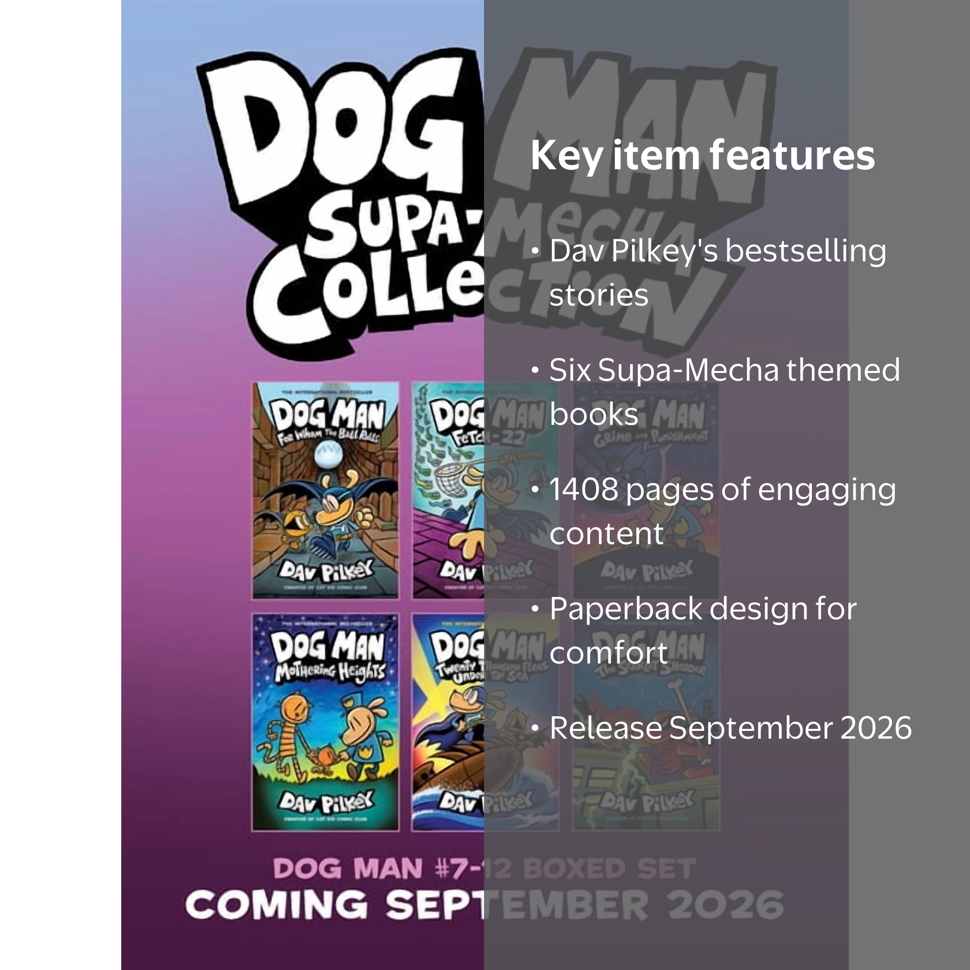 Dog Manシリーズ全12巻セット Dog Man Series 1-12 Books Collection Set By Dav Pilkey (Dog Man, Unlea