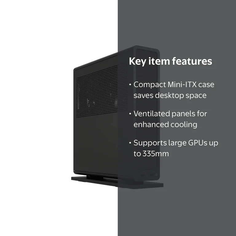 Fractal Design, Computer Case, Ridge Black Mini-ITX Small Form