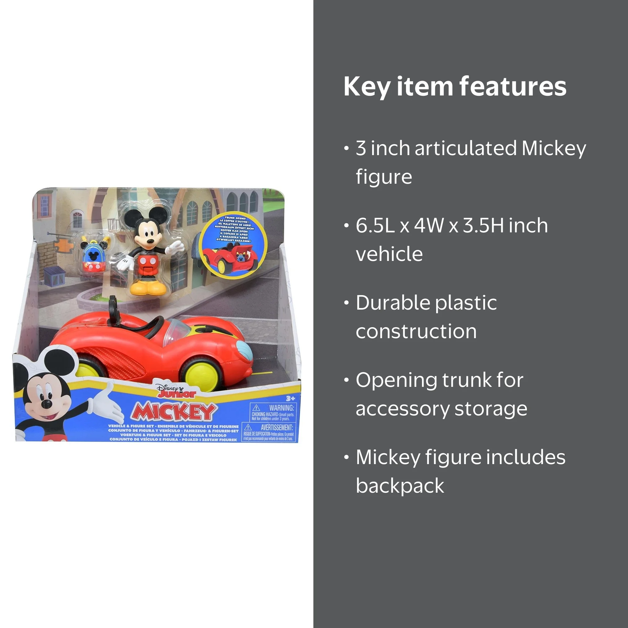 Mickey Mouse Disney Junior Funhouse Vehicle and Figure Set