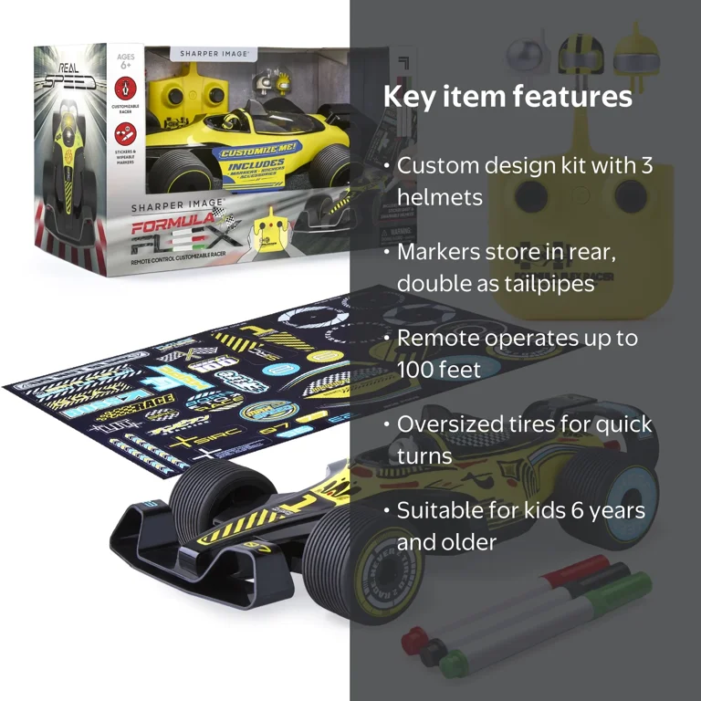 Sharper Image® Formula Flex Remote Control Customizable Racer