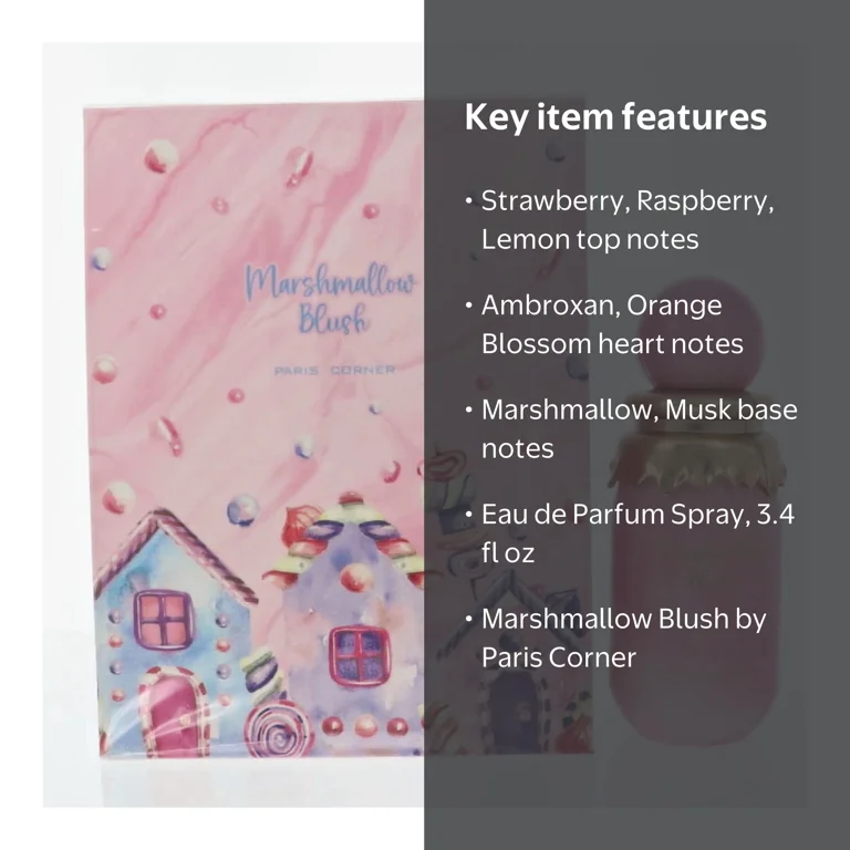Paris Corner Ladies Marshmallow Blush EDP Spray 3.4 oz