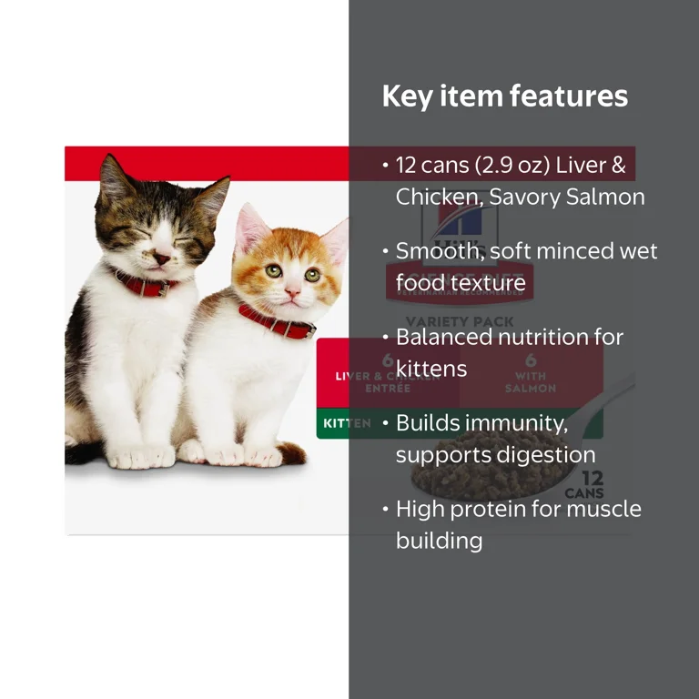 Hill's Science Diet Wet Cat Food Variety Pack, 2.9oz Can, 12pk