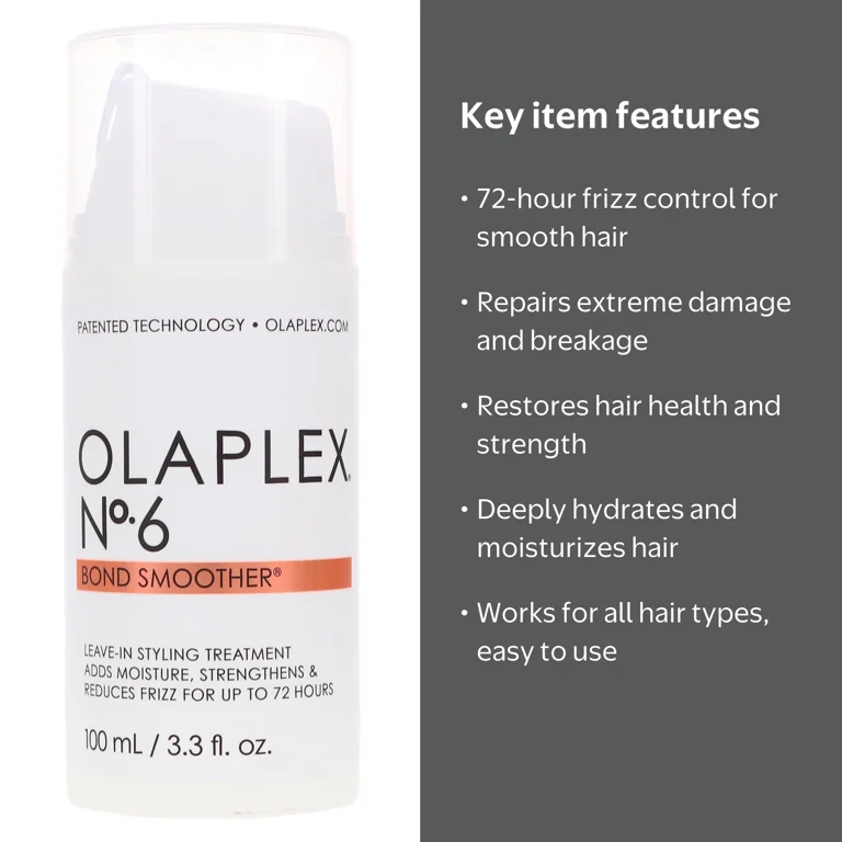 Olaplex, Bond Smoother Reparative Styling Creme, 3.3 oz - Walmart.com