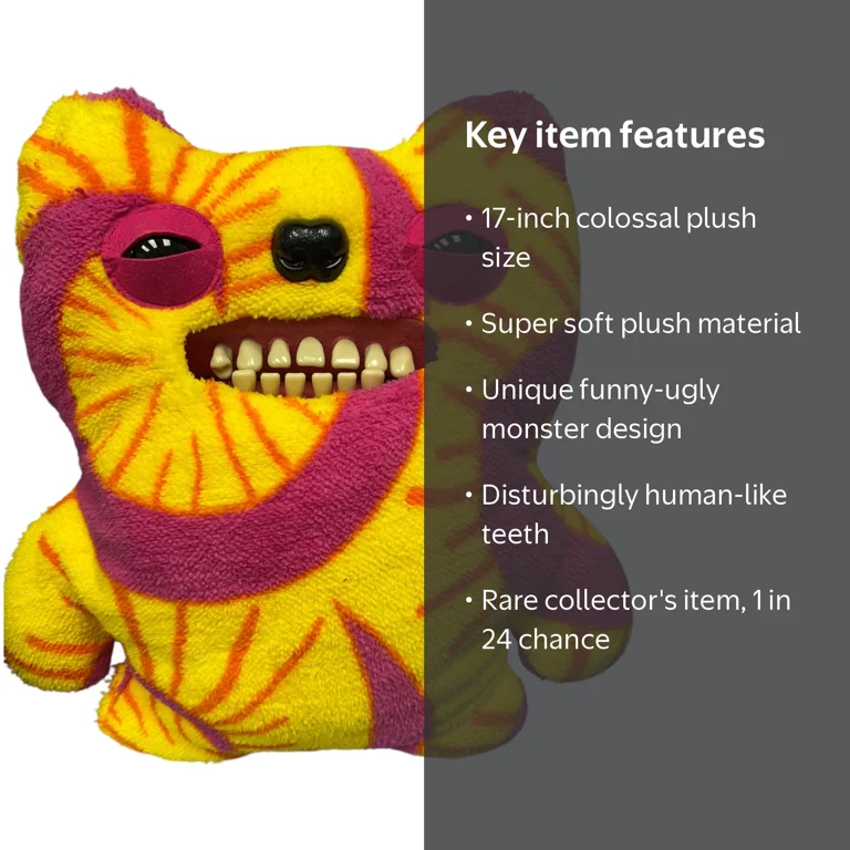 Fuggler, Fugglers Bigg Fuggs, 17 inches Old Tooth, Multicolor