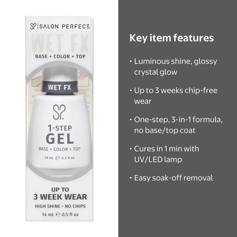 Salon Perfect Wet FX One Step Gel Nail Polish, 0.5 fl oz - Walmart.com