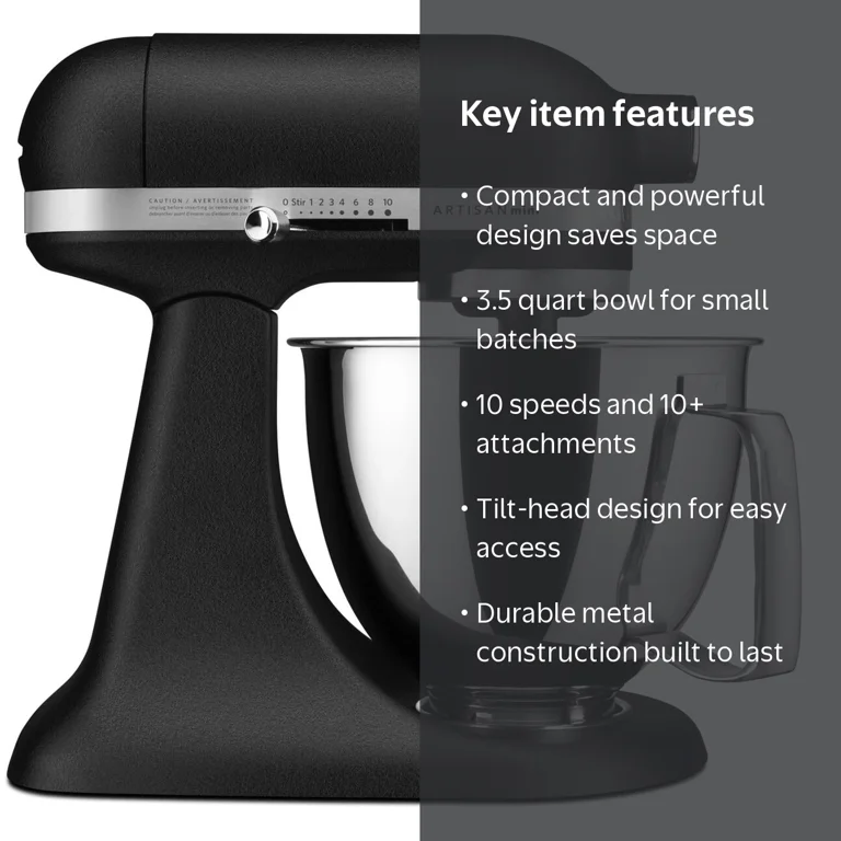 KitchenAid, Stand Mixer, KSM3316X, 3.5 Quart Tilt-Head - Walmart.com