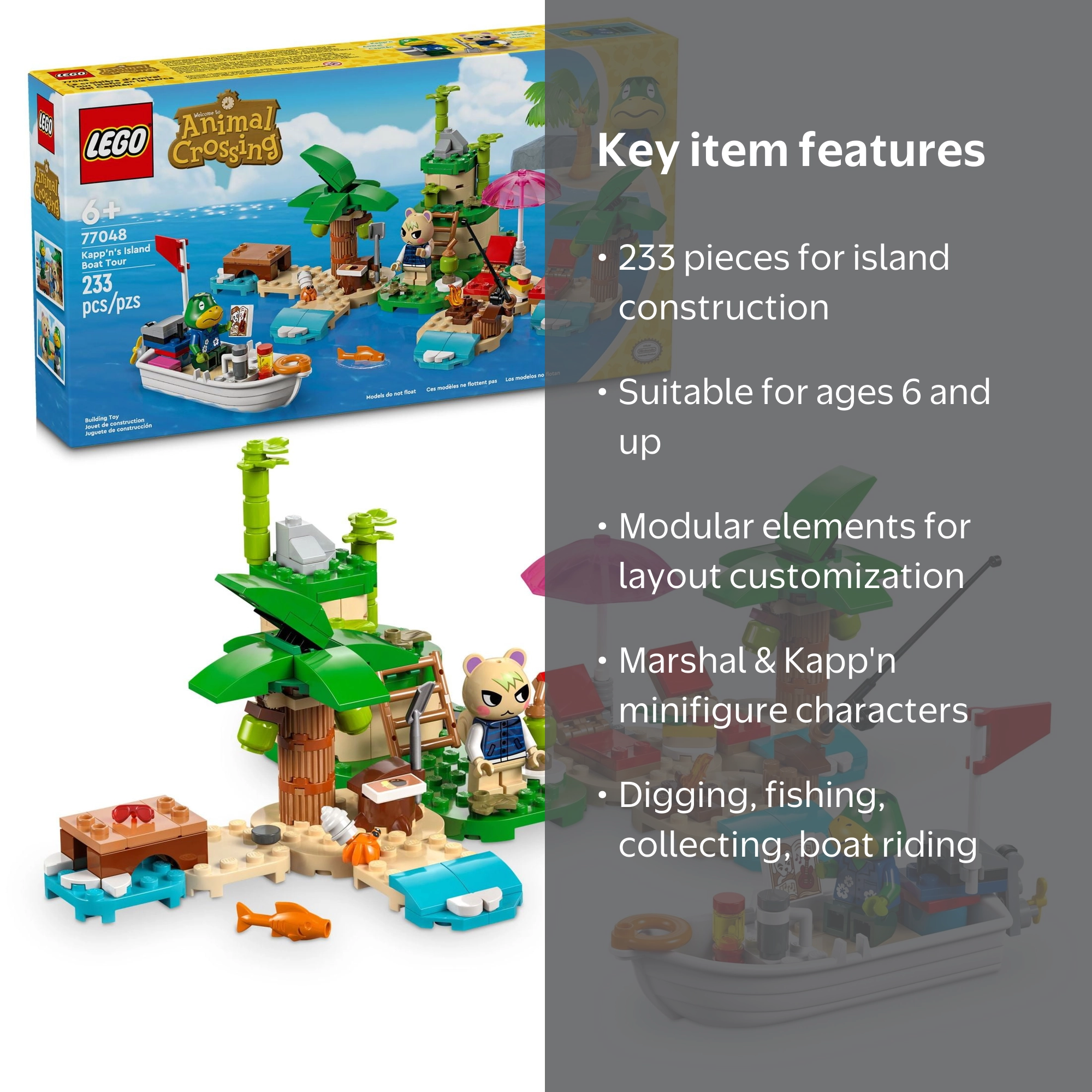 Free Shipping! LEGO Animal Crossing Kapp'n's Island Boat Tour
