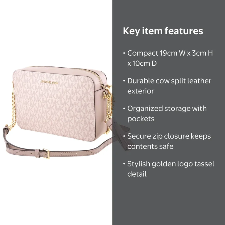 Michael Kors Jet Set Pink Medium Presbyopic Camera Bag - Walmart.com