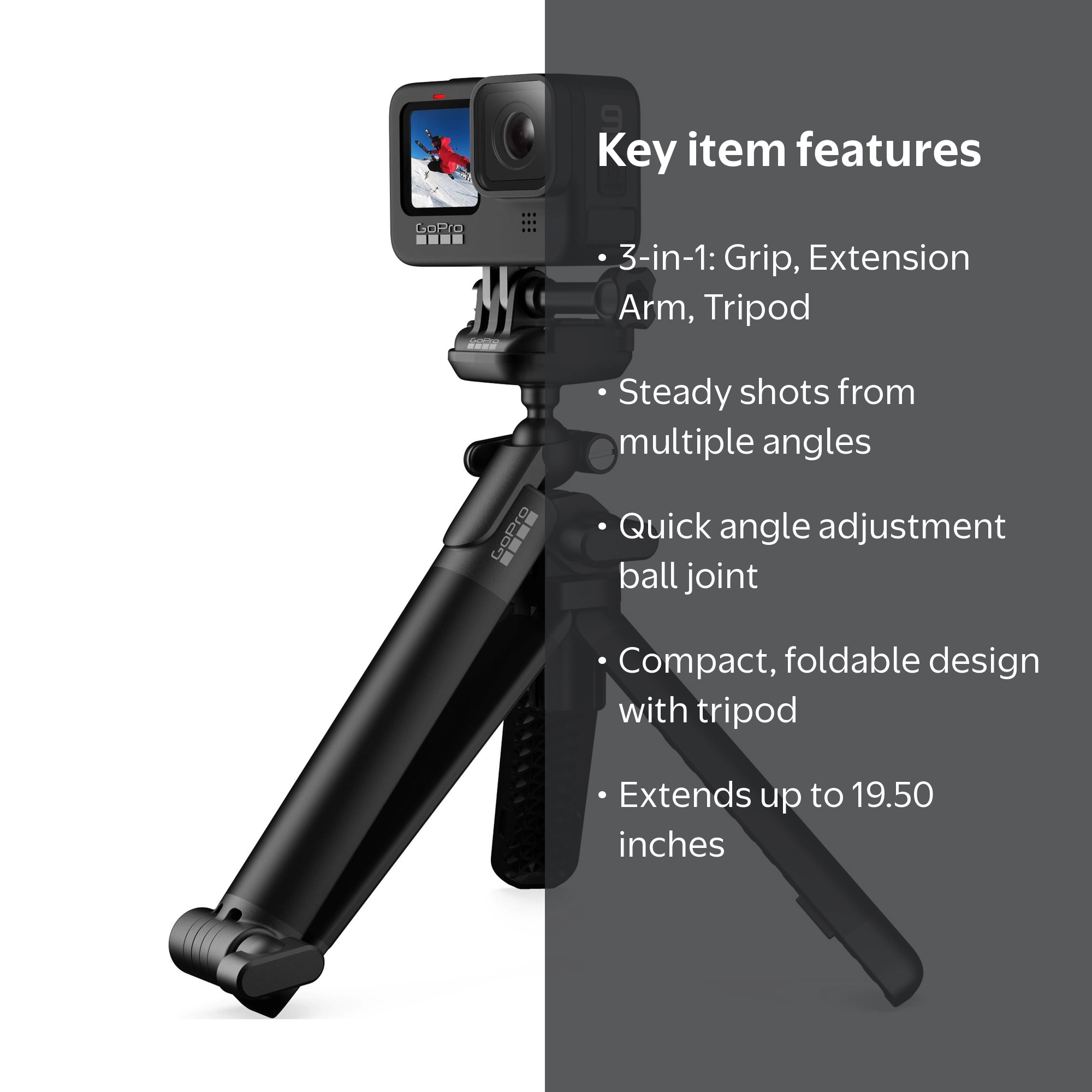 GoPro, 3-Way, versatile mounting accessory, 19.50