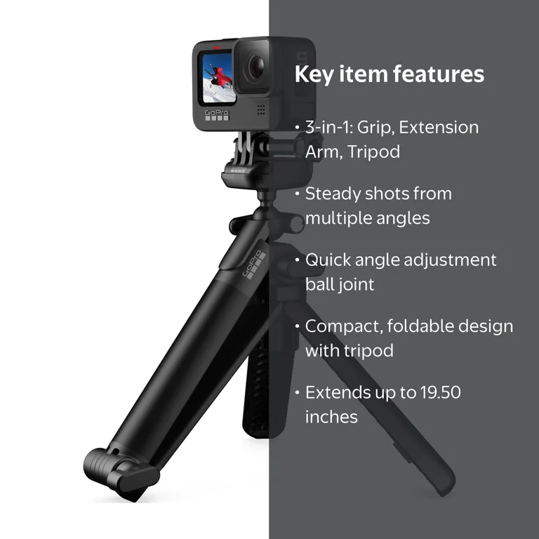 gopro 三点セット GoPro, 3-Way, versatile mounting accessory, 19.50