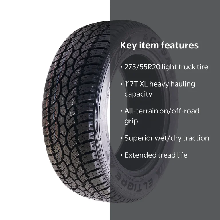 Cosmo El Tigre AT All Season All Terrain 275/55-20 117 T Tire for
