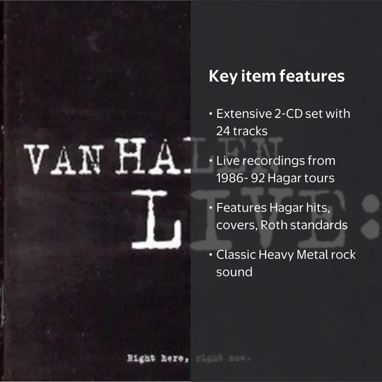Van Halen - Live: Right Here Right Now - Music & Performance - CD
