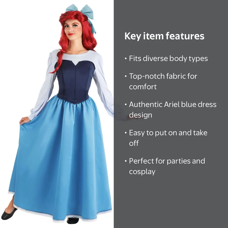 ariel blue dress little mermaid ariel outfits Kids Ruffled Ball Gown Costume Princess Dress  Sun Baby Purple Bodice The Little Mermaid Ariel Blue