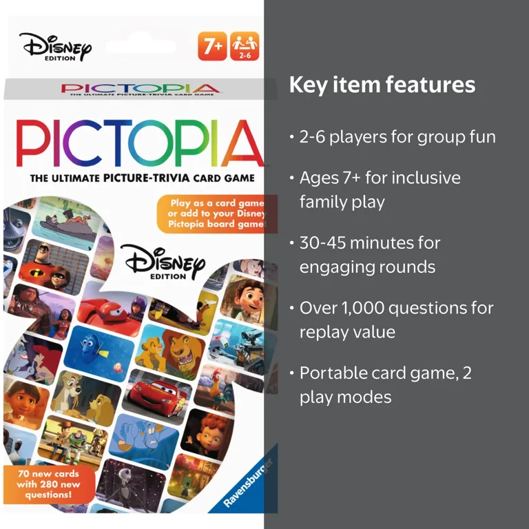 Ravensburger Disney Pictopia: Family Trivia Game Ages 7+ - Walmart.com