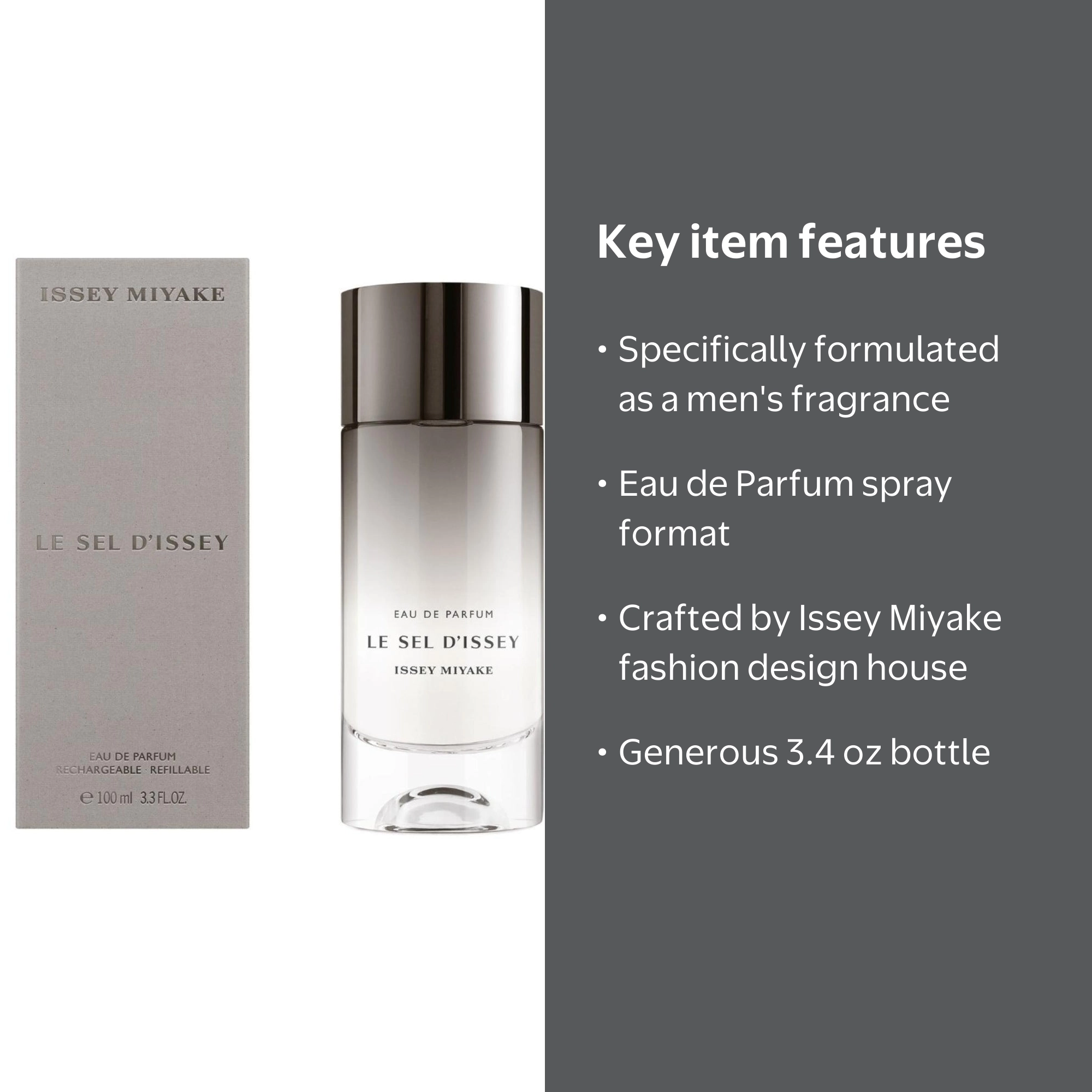 Issey Miyake Men's Le Sel D'issey EDP Spray 3.4 oz Fragrances