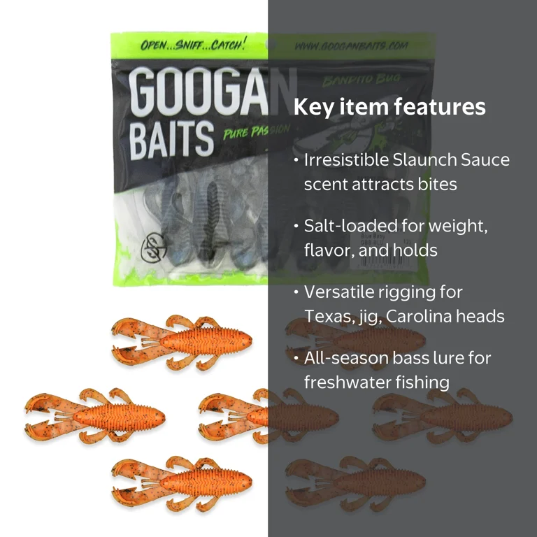 bandito bug fishing lure Googan Baits Googan Baits Bandito Bug 4-Inch