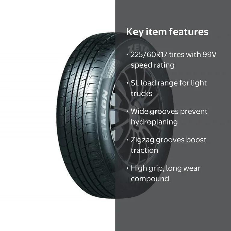 Zeta Etalon All Season 225/60R17 99V Passenger Tire - Walmart.com
