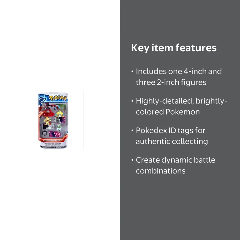 Pokemon XY Mega Scizor, Jirachi, Meowth & Kirlia Mini Figure 4