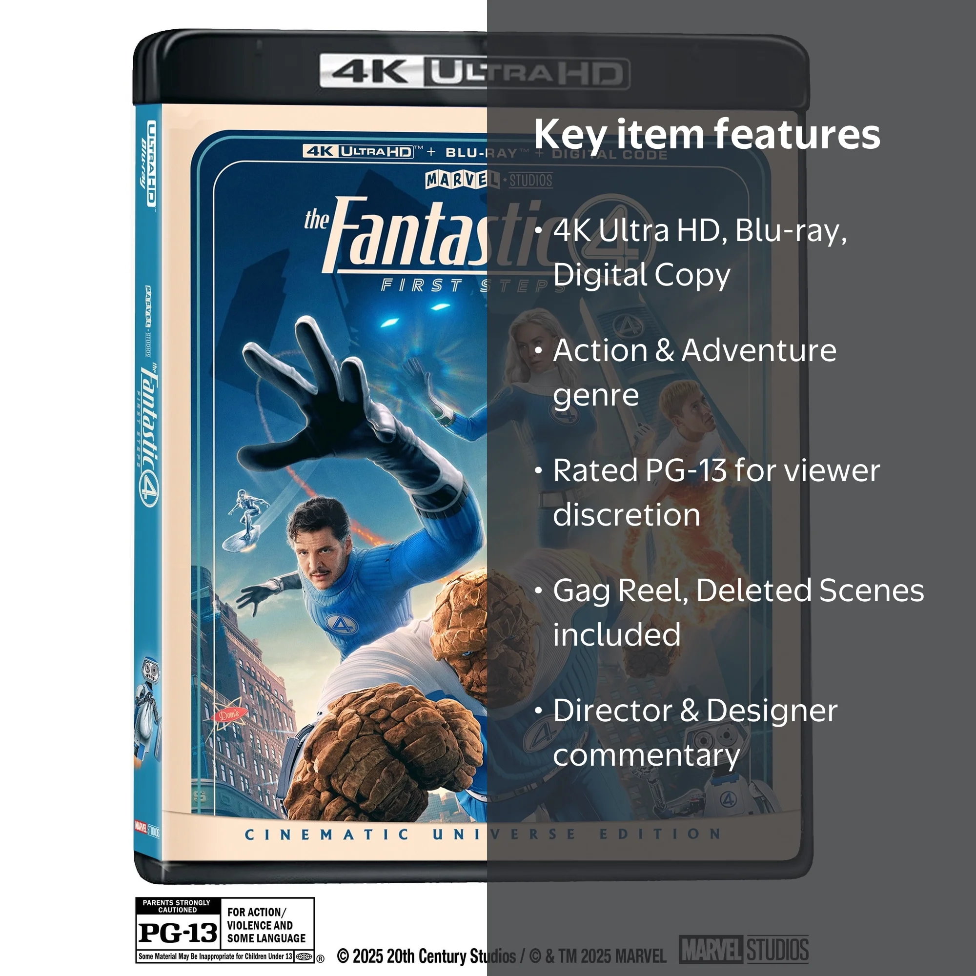 The Fantastic Four: First Steps (4K Ultra HD + Blu-ray + Digital