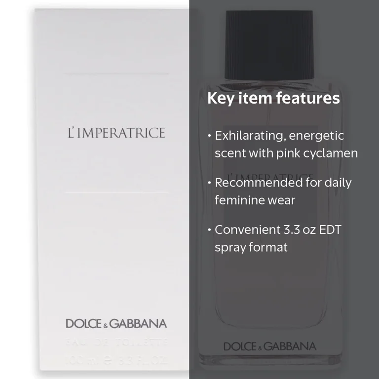 Dolce & Gabbana LImperatrice EDT Spray 3.3 oz for Women, Floral