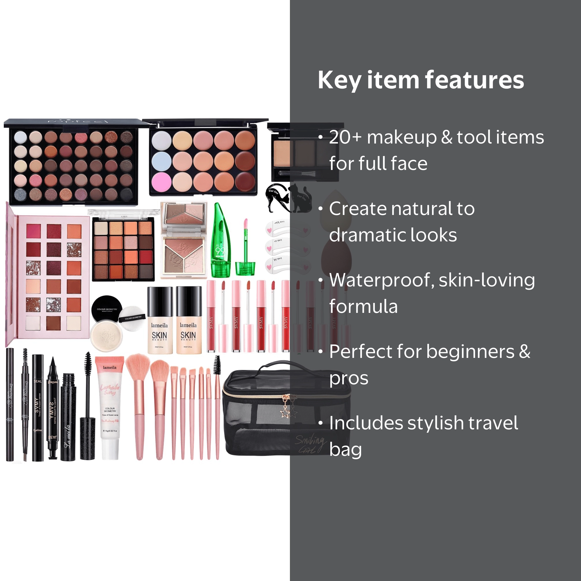 All-in-One Makeup Kit for Women – Complete Makeup Set with