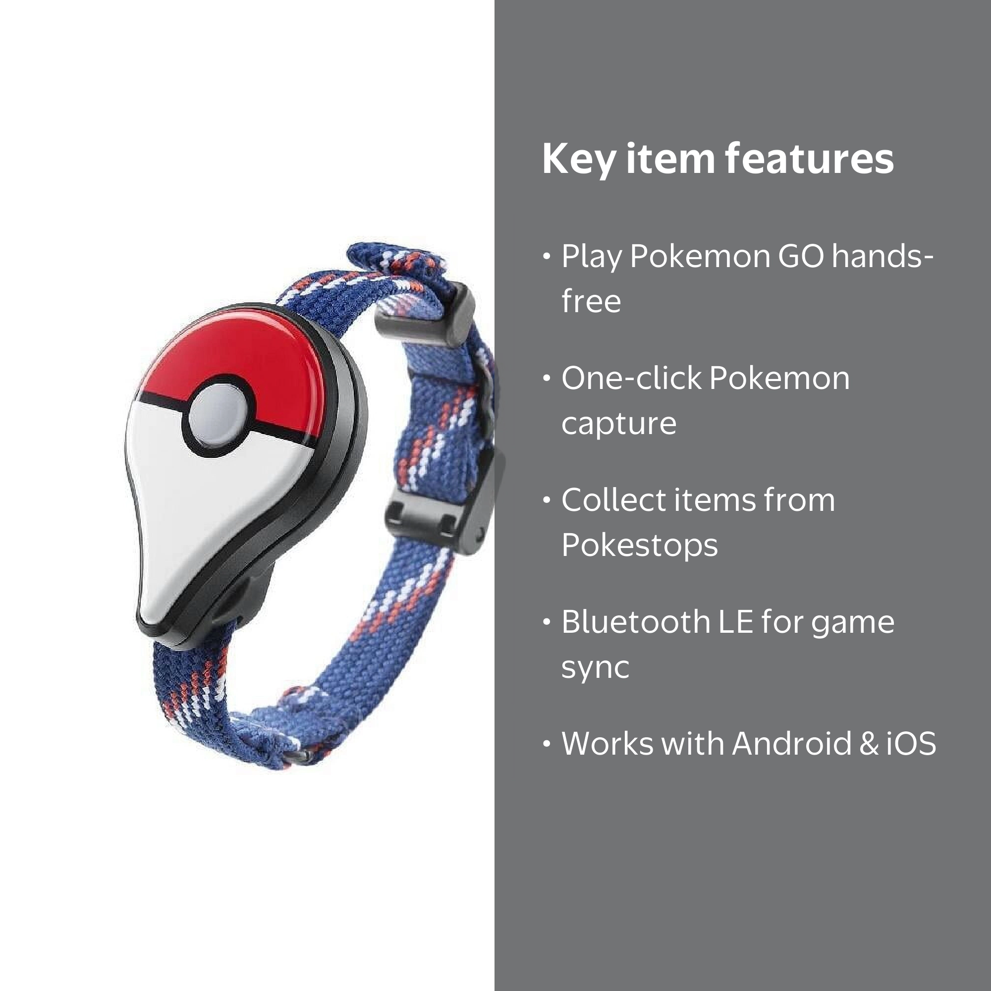 Pokemon GO Plus ＋ Bluetooth Pokemon Go Plus Wristband: Nintendo Switch Compatible