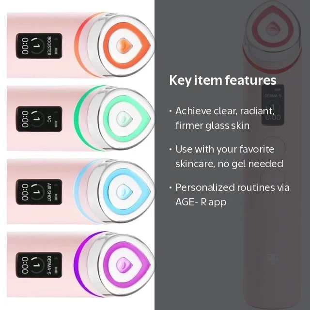 medicube Booster Pro | 6-in-1 Real Glass Glow Beauty Massager