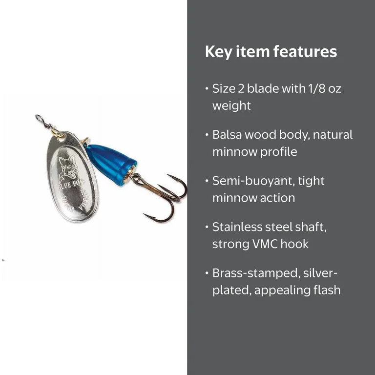 Blue Fox Vibrax Minnow Spin Fishing Lure 1/8 oz Rainbow Trout