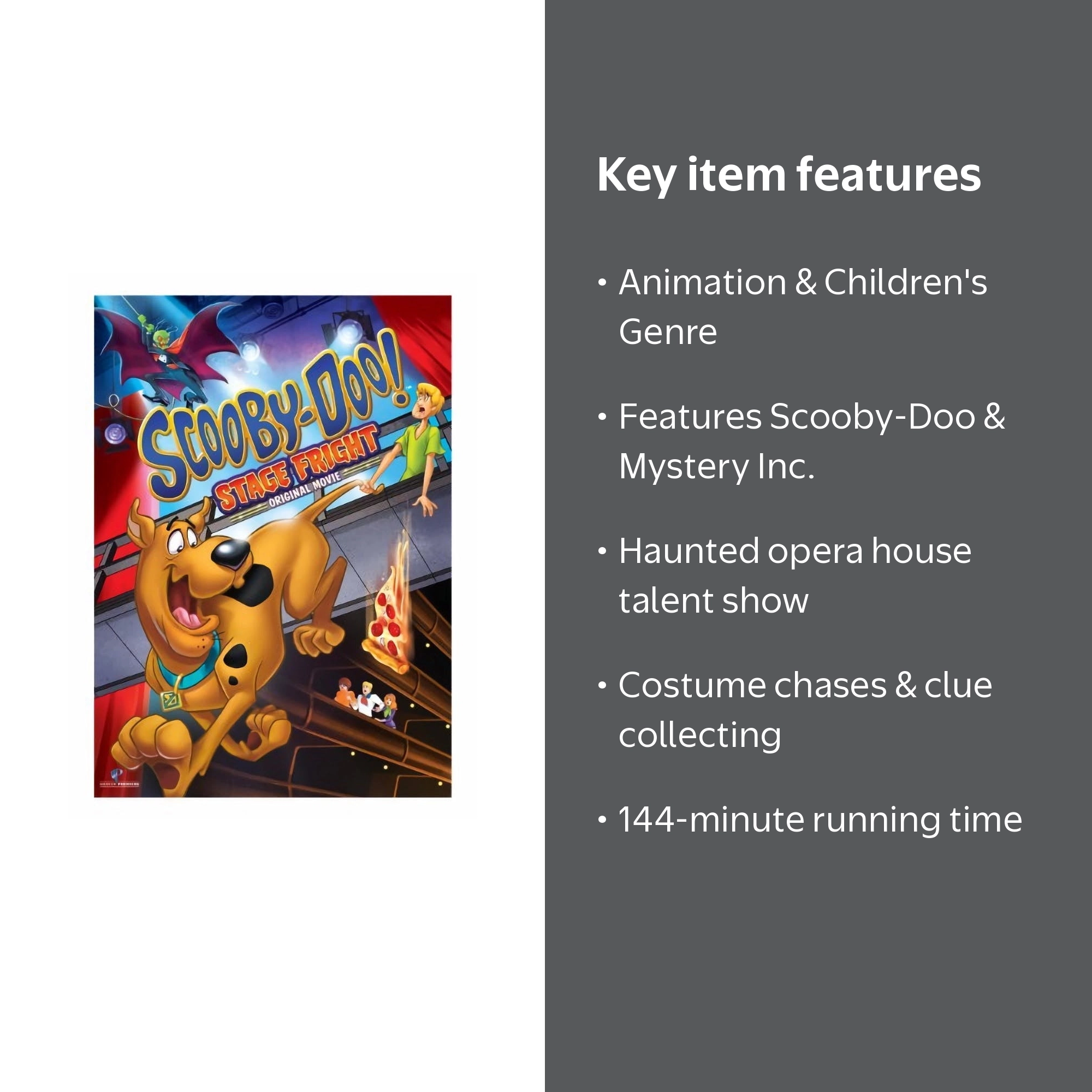 Warner Bros, DVD, Scooby-Doo! Stage Fright, 144 mins - Walmart.com