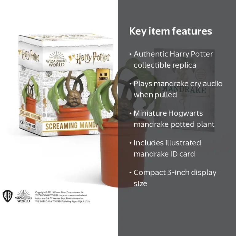 Donald Lemke, Harry Potter Screaming Mandrake, Plays Sound, 3