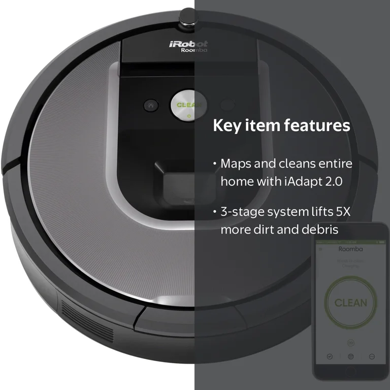 iRobot Roomba 960 Robot Vacuum- Wi-Fi Connected Mapping, Works